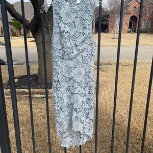 Beautiful blue gray cocktail dress